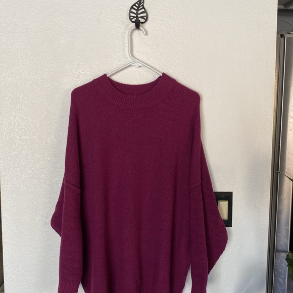 Free People Peached Plum Tunic Sweater - Picture 5 of 7